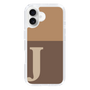 Slim Protection Case［ オリジナル - initial two tone - J brown ］