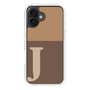 Slim Protection Case［ オリジナル - initial two tone - J brown ］