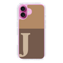 Slim Protection Case［ オリジナル - initial two tone - J brown ］