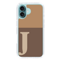 Slim Protection Case［ オリジナル - initial two tone - J brown ］