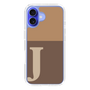 Slim Protection Case［ オリジナル - initial two tone - J brown ］