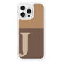 Slim Protection Case［ オリジナル - initial two tone - J brown ］
