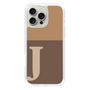 Slim Protection Case［ オリジナル - initial two tone - J brown ］