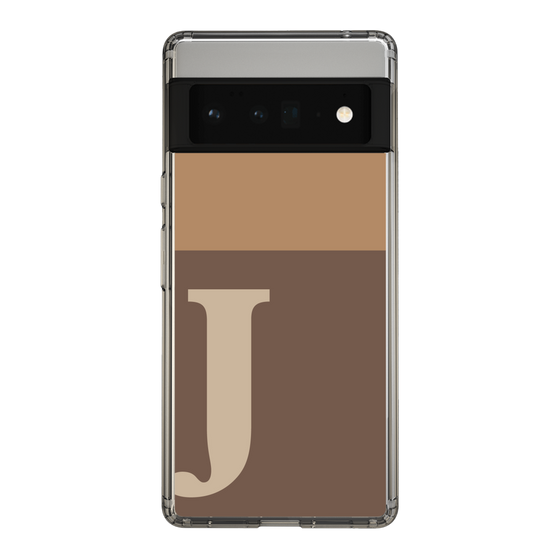 Slim Protection Case［ Original - initial two tone - J brown ］
