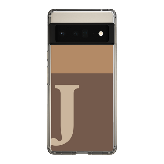 Slim Protection Case［ Original - initial two tone - J brown ］