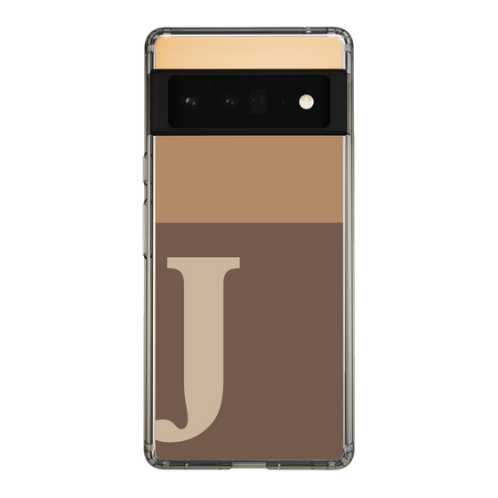 Slim Protection Case［ Original - initial two tone - J brown ］