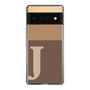 Slim Protection Case［ Original - initial two tone - J brown ］