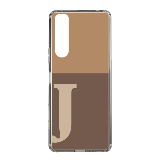 Slim Protection Case［ Original - initial two tone - J brown ］