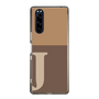Slim Protection Case［ Original - initial two tone - J brown ］