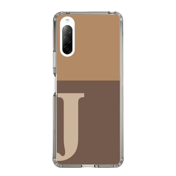 Slim Protection Case［ Original - initial two tone - J brown ］