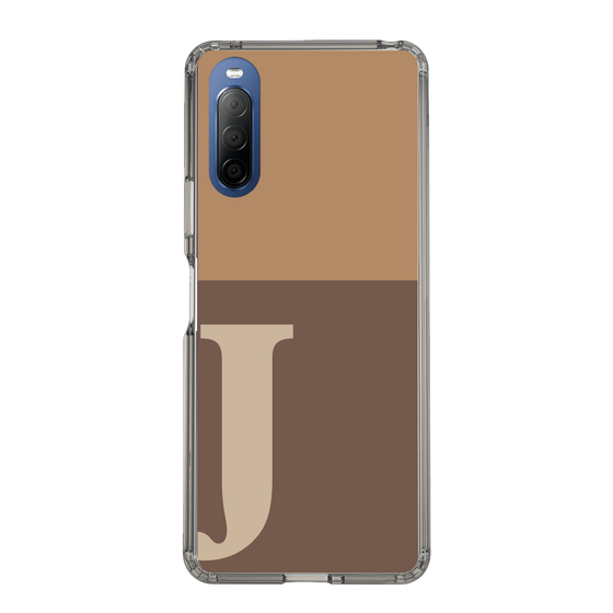 Slim Protection Case［ Original - initial two tone - J brown ］