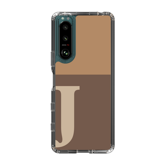 Slim Protection Case［ Original - initial two tone - J brown ］