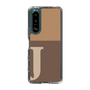 Slim Protection Case［ Original - initial two tone - J brown ］