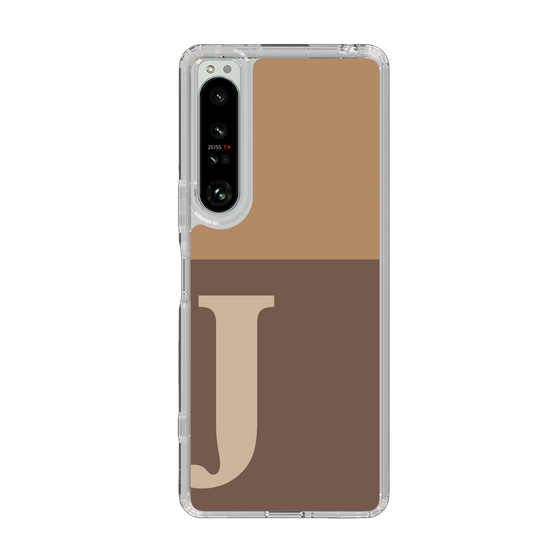 Slim Protection Case［ Original - initial two tone - J brown ］
