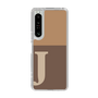 Slim Protection Case［ Original - initial two tone - J brown ］