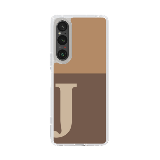 Slim Protection Case［ Original - initial two tone - J brown ］