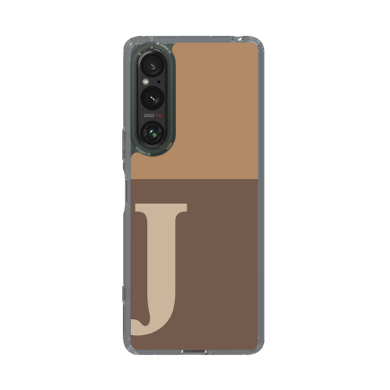 Slim Protection Case［ Original - initial two tone - J brown ］