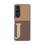 Slim Protection Case［ Original - initial two tone - J brown ］