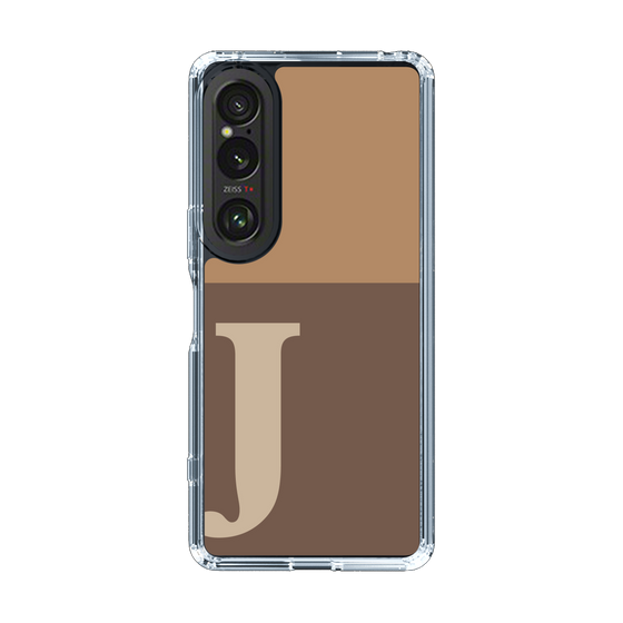 Slim Protection Case［ Original - initial two tone - J brown ］