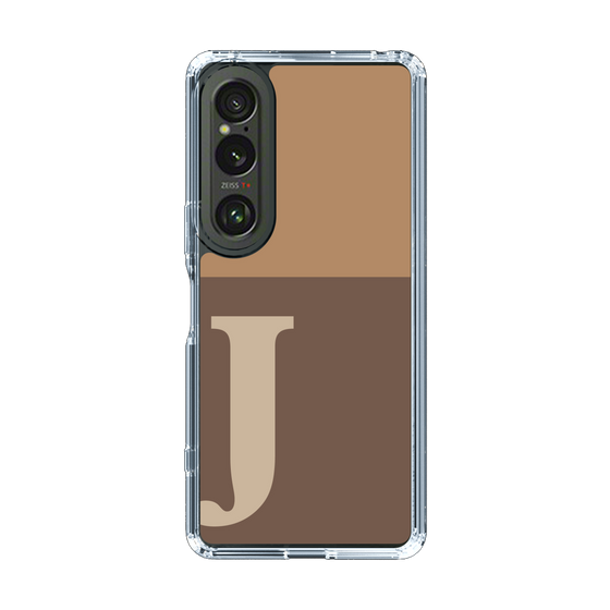 Slim Protection Case［ Original - initial two tone - J brown ］