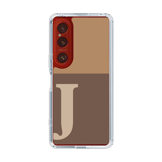 Slim Protection Case［ Original - initial two tone - J brown ］