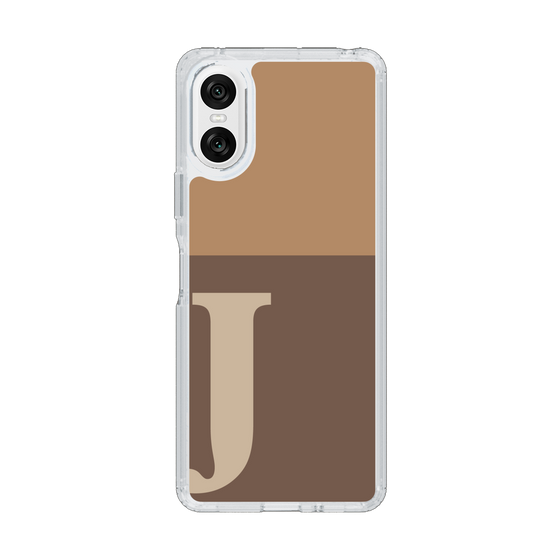 Slim Protection Case［ Original - initial two tone - J brown ］