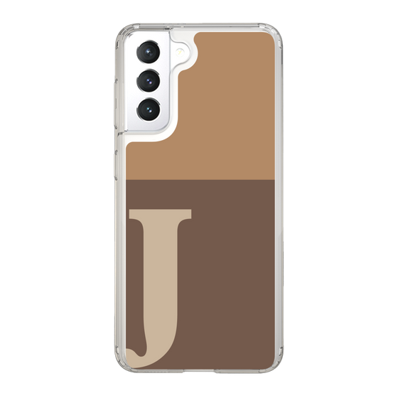 Slim Protection Case［ Original - initial two tone - J brown ］