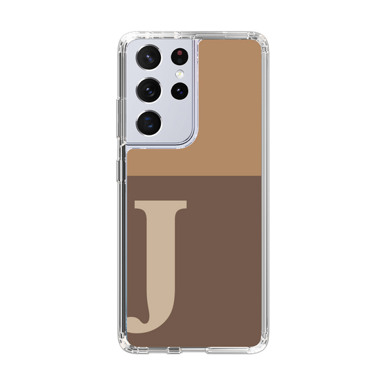 Slim Protection Case［ Original - initial two tone - J brown ］