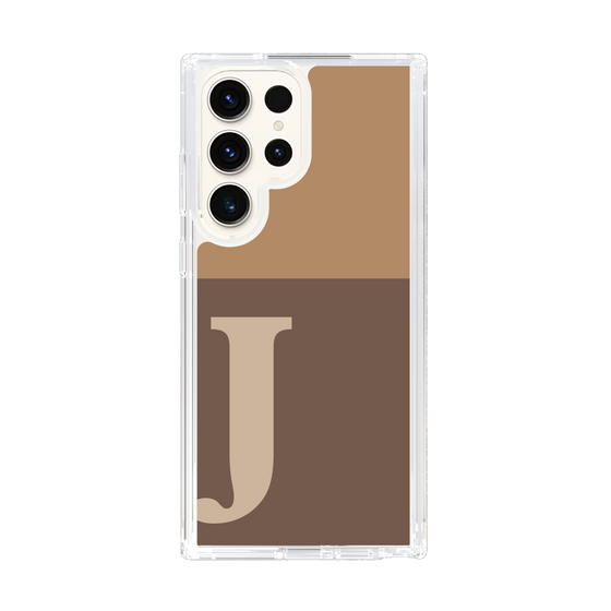Slim Protection Case［ Original - initial two tone - J brown ］