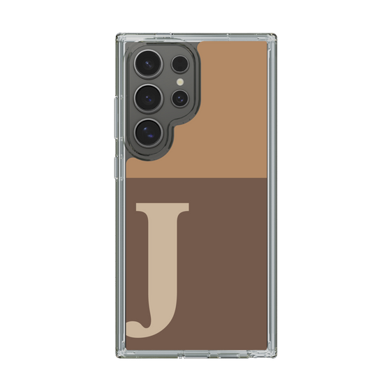 Slim Protection Case［ Original - initial two tone - J brown ］