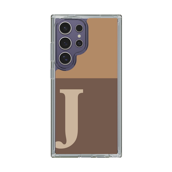 Slim Protection Case［ Original - initial two tone - J brown ］