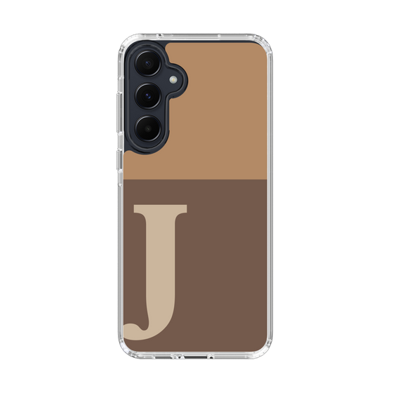 Slim Protection Case［ オリジナル - initial two tone - J brown ］