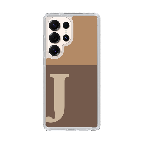 Slim Protection Case［ Original - initial two tone - J brown ］