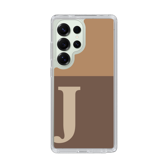 Slim Protection Case［ Original - initial two tone - J brown ］