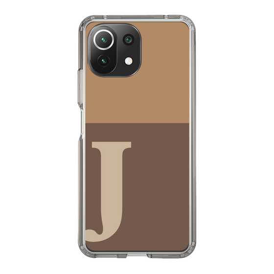 Slim Protection Case［ Original - initial two tone - J brown ］
