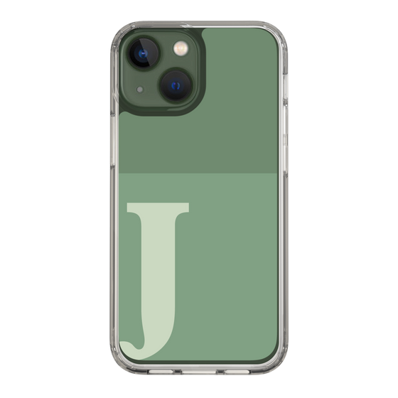 Slim Protection Case［ Original - initial two tone - J green ］