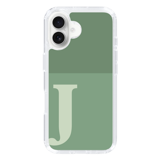 Slim Protection Case［ オリジナル - initial two tone - J green ］