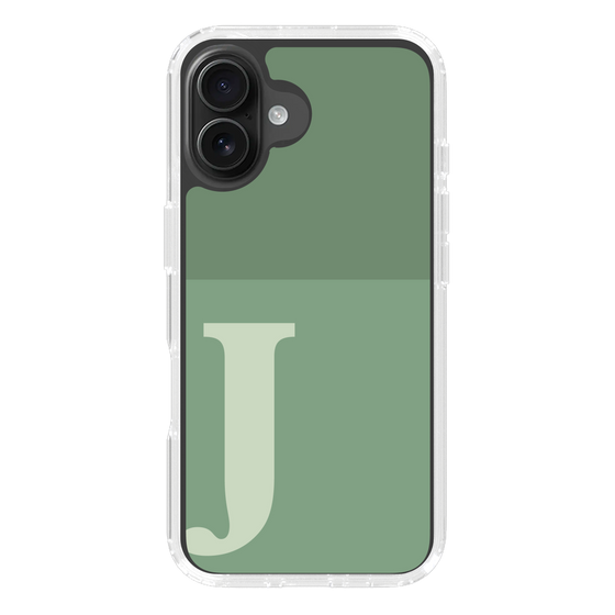 Slim Protection Case［ オリジナル - initial two tone - J green ］