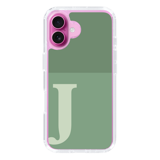 Slim Protection Case［ オリジナル - initial two tone - J green ］