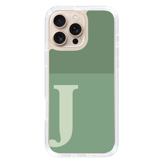 Slim Protection Case［ オリジナル - initial two tone - J green ］