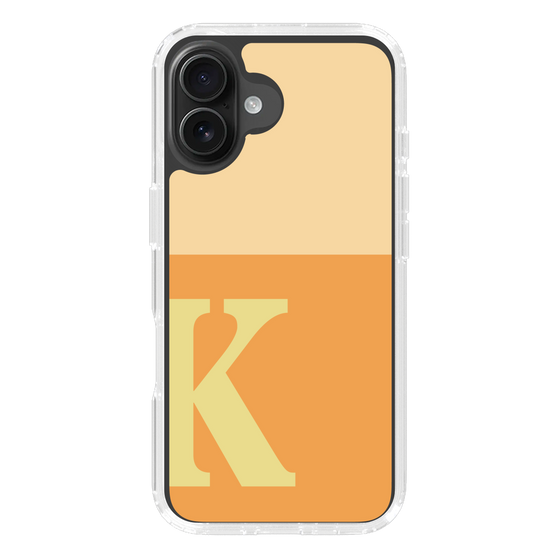 Slim Protection Case［ オリジナル - initial two tone - K orange ］