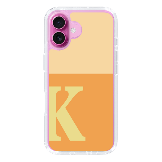 Slim Protection Case［ オリジナル - initial two tone - K orange ］