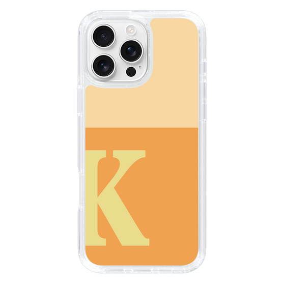 Slim Protection Case［ オリジナル - initial two tone - K orange ］