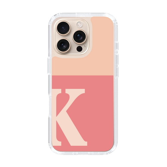 Slim Protection Case［ オリジナル - initial two tone - K pink ］