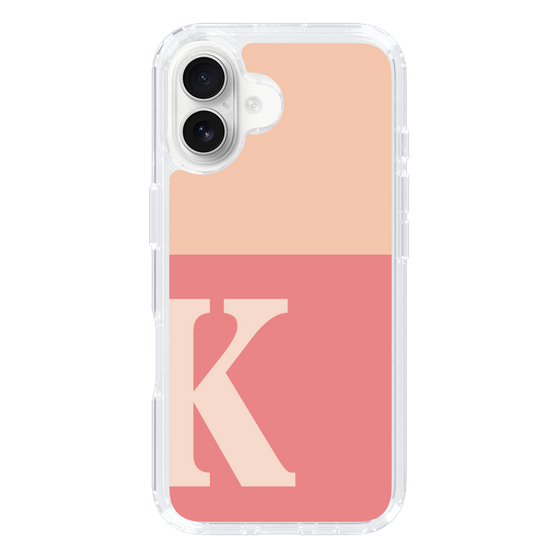Slim Protection Case［ オリジナル - initial two tone - K pink ］