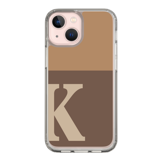 Slim Protection Case［ Original - initial two tone - K brown ］