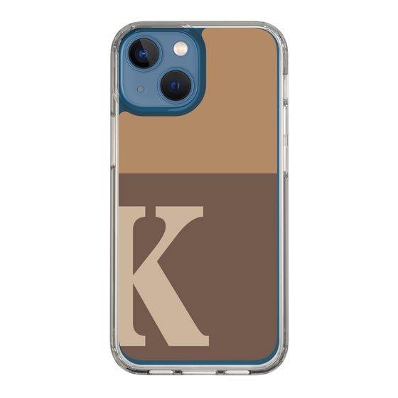 Slim Protection Case［ Original - initial two tone - K brown ］