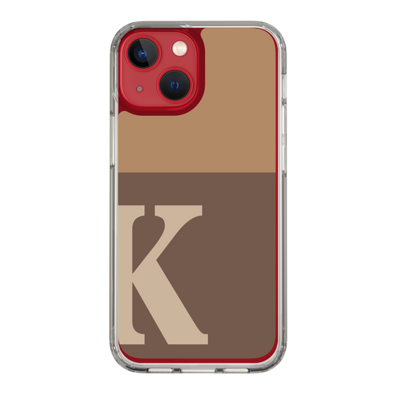 Slim Protection Case［ Original - initial two tone - K brown ］