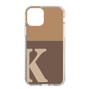 Slim Protection Case［ Original - initial two tone - K brown ］