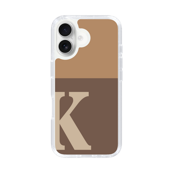 Slim Protection Case［ オリジナル - initial two tone - K brown ］